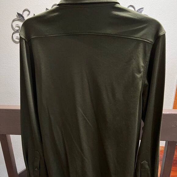 NWOT Murano Olive Green Button-Up Shirt Size Medium #276 - Picture 3 of 6